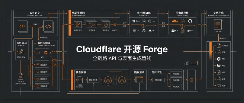 ⚡️ Cloudflare 开源内部代码生成管线 Forge：把 OpenAPI 变成可链式派生的基础设施