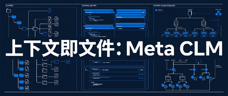 ⚡️ Meta 开源 CLM：别再卷上下文长度了，把 Context 当文件改才是正解